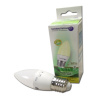 Ampolleta led vela 6W E27 luz cálida 470lm 240° 15000hr Globaltronics