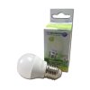 Ampolleta led minibola 6W E27 luz cálida 470lm 240° 15000hr Globaltronics