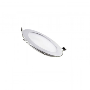 Foco embutido led slim redondo 6W 3000K 320lm 25000hr Globaltronics