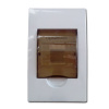 Tablero embutido plástico 4 puestos 112x210x100 Globaltronics