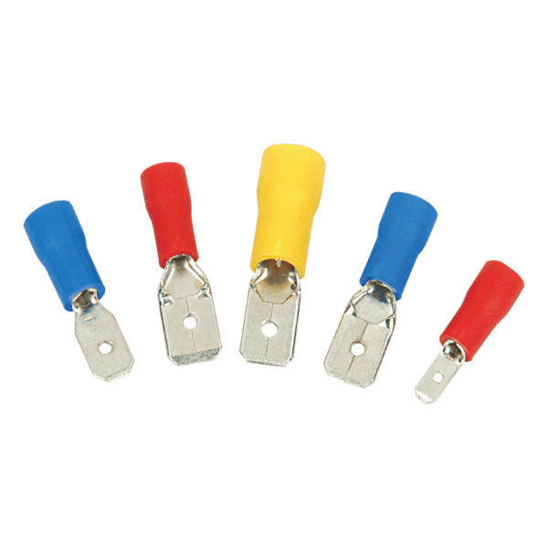 Terminal macho 12~10AWG L=25mm D=5,7mm E=0,4*2mm amarillo Globaltronics